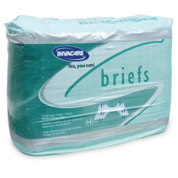 Invacare Breathable Briefs- Medium -Case of 96