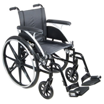 Viper Wheelchair 12-in Seat Flip Back Desk Arm Swing-Away Footrests Viper Wheelchair 12-in Seat Flip Back Desk Arm Swing-Away Footrests