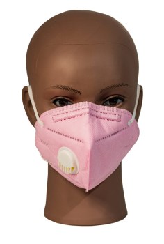 Face Mask with Exhale Vent - Pink