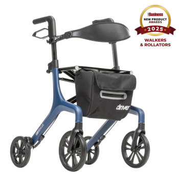 AeroWalk Ultra-Lite Rollator Tall - Blue