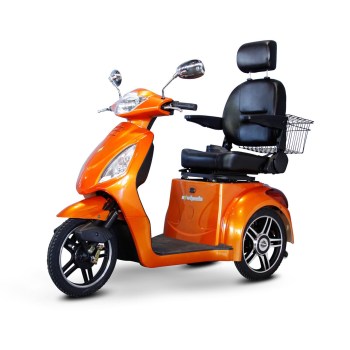 E-Wheels EW-36 3-Wheel Electric Senior Mobility Scooter- Orange