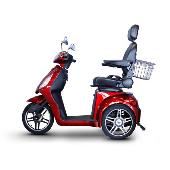 E-Wheels EW-36 3-Wheel Electric Senior Mobility Scooter- Red