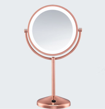 1X-10X LED Rose Gold Makeup Mirror