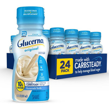Glucerna Shake- 8 oz bottle- Case of 24- Vanilla
