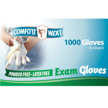 Clear Vinyl Exam Gloves- Small- 100-bx