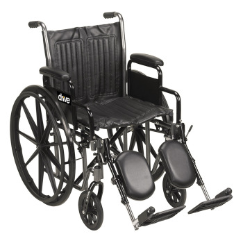Silver Sport 2 Wheelchair - 20-inch seat width with foot rests Silver Sport 2 Wheelchair - 20-inch seat width with foot rests