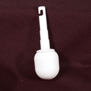 Bulldog Hook Type Rolling Cane Tip- White - Small