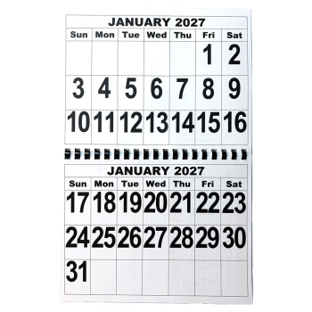 2027 The Giant Print Date Calendar