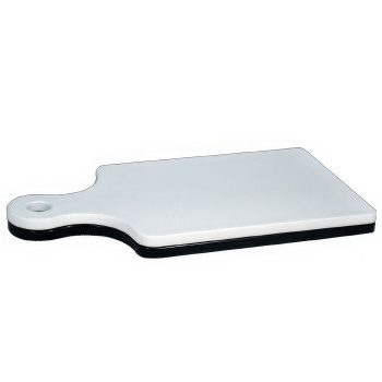Reizen Low Vision Black and White Paddle Cutting Board Reizen Low Vision Black and White Paddle Cutting Board