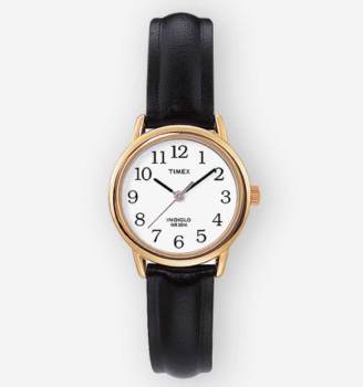 TIMEX Easy Reader 25mm Leather Strap Watch