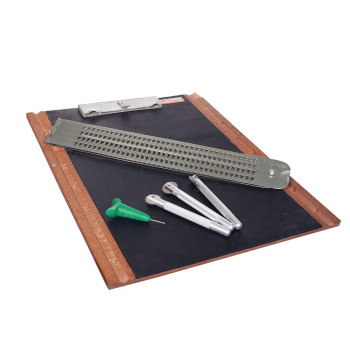 Braille Writing and Figure Slate with Spur Wheel Set