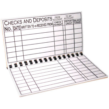 The Giant Print Check Register The Giant Print Check Register