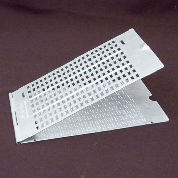 Braille Slate- 9 Line, 21 Cell, Pins Up - Aluminum