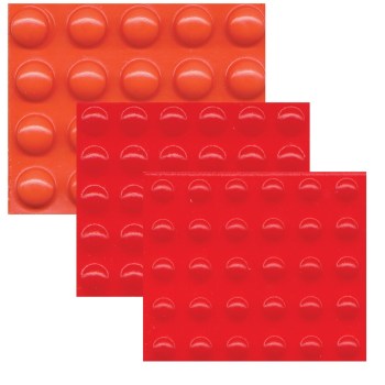 Bump Dots- Mixed- Sm Med Lg- Round Orange- Red- 80-pk Bump Dots- Mixed- Sm Med Lg- Round Orange- Red- 80-pk