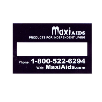 Signature Guide- Regular Black Plastic- MaxiAids Logo