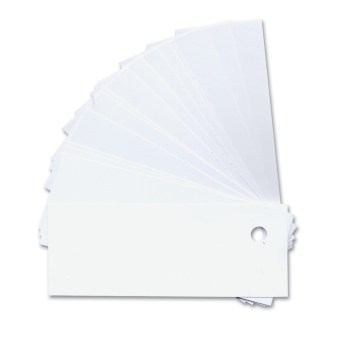 White Plastic Labeling Tags with Holes- 50-Pk White Plastic Labeling Tags with Holes- 50-Pk