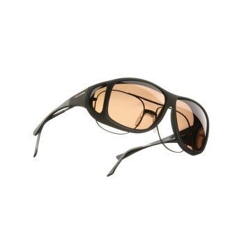 Cocoons Aviator XL Polarized Sunwear-Blk Frame-Amber Lens