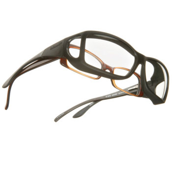 Cocoons ML Wide Line OveRx Sunwear-Black Fr-Clear Lens