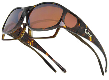Element Tortoiseshell Fit Over Sunglasses- Polarvue Amber