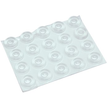 Bump Dots- Large, Soft, Clear -Round with Nipple - 20-Pack