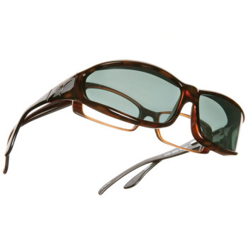 Vistana OveRx Sunglasses- Tortoise with Gray Lens- MS