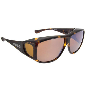 Fitovers Sunglasses - Aviator Black-Amber - Large Fitovers Sunglasses - Aviator Black-Amber - Large