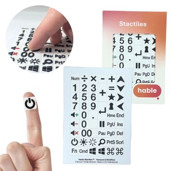 Stactiles Regular Tactile Stickers - Numpad & Modifiers