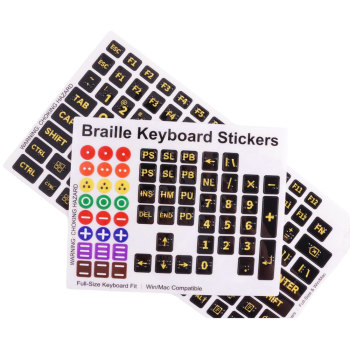 Braille Keyboard Stickers