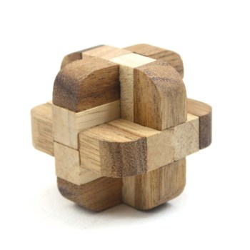 Diamond Cube Tactile Wooden Puzzle
