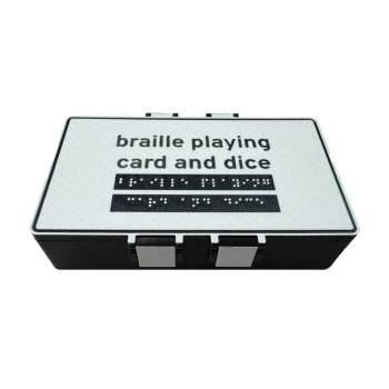Box for Braille playing cards and 32mm dice