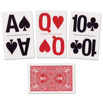 Large Print Bridge Size Playing Cards- Includes 3 decks