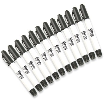 20-20-style BoldWriter 20 Pen - Easy-to-See Bold-Point - Blk - 12 Pack