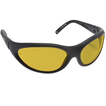 Noir Spectra Shields Wrap Around 52 Percent- Light Orange