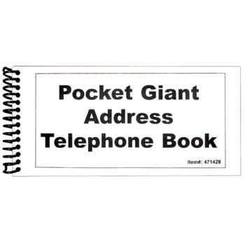 Pocket Large Print Address Book