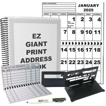 Low-Vision Personal Organization Toolkit- MaxiAids Bundle Low-Vision Personal Organization Toolkit- MaxiAids Bundle