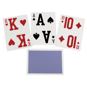 Elite Low Vision Playing Cards- Blue- Single Deck