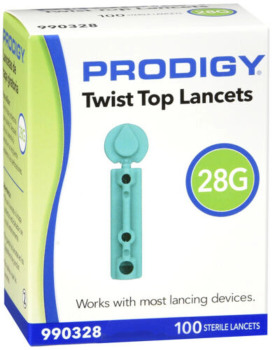 Twist Top Lancets for Blood Glucose Monitoring