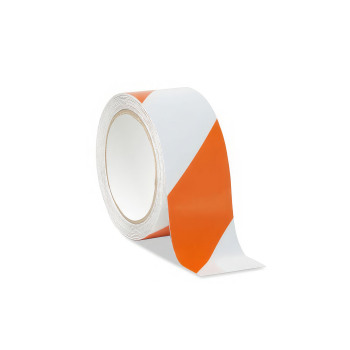 Low Vision Reflective Tape- White and Orange Striped