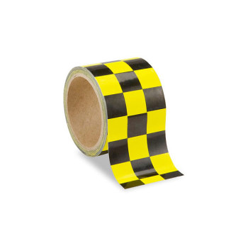 Low Vision Checkerboard Tape- Yellow and Black - 3-Inch Wide