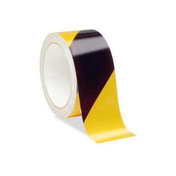Low Vision Reflective Tape- Black and Yellow Striped