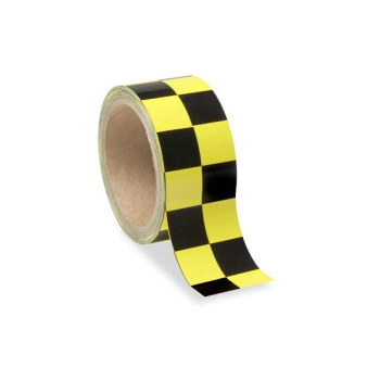 Low Vision Checkerboard Tape- Yellow and Black - 2-In. Wide