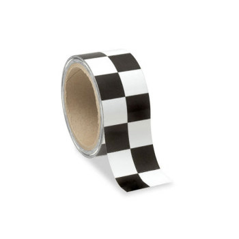 Low Vision Checkerboard Tape- White and Black - 2-In. Wide