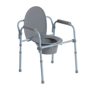 Folding Steel Commode