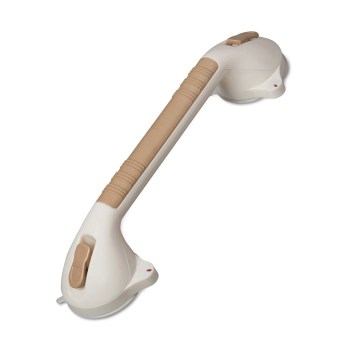 HealthSmart Suction Cup Grab Bar with BactiX- Chrome- 16 Inches HealthSmart Suction Cup Grab Bar with BactiX- Chrome- 16 Inches