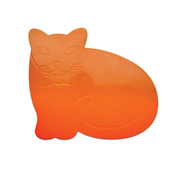 Tenura Non-Slip Childrens Mat- Orange Cat