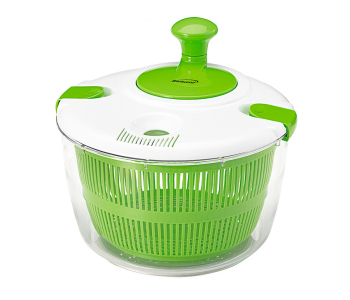 Salad Spinner with 5-Quart Serving Bowl, Green