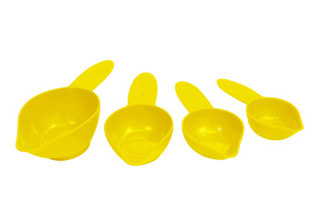 Braille Measuring Cups Yellow