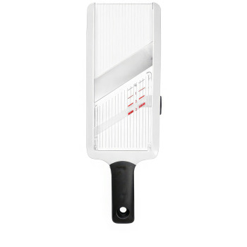 Hand-Held Mandoline Slicer with Comfort Grip Hand-Held Mandoline Slicer with Comfort Grip