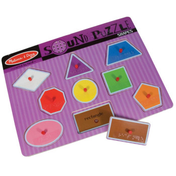 Sound Puzzle with Braille Pieces- Talking Shapes