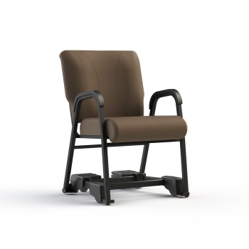 Comfortek Seating Titan Armed Chair Turn and Foot Brake- Java- 22in